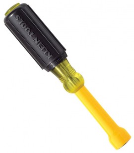 Klein Tools 64038 &amp;frac38;&amp;quot; Coated Nut Driver, 3&amp;quot; hollow shaft-