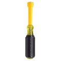 Klein Tools 640-7/16 Coated Nut Driver, 0.4375", 3" hollow shaft-