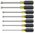 Klein Tools 647M Nut Driver Set with magnetic tips and 6&amp;quot; shafts, 7 pieces-