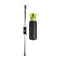 Klein Tools 65064 2-in-1 Hex Head Slide Drive Nut Driver, 3.625&quot; shank, 0.25 and 0.3125&quot;-