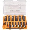 Klein Tools 65111IMPCTM KNECT™ 1/2-Inch Drive Deep Well Impact Socket Set, Metric, 14-Piece-