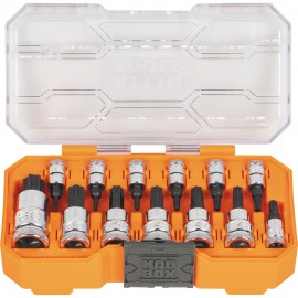 Klein Tools 65213TX Knurled TORX® Bit Socket Set, 13-Piece-