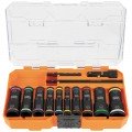 Klein Tools 65239 KNECT™ Flip-20 Impact Socket Set, SAE and Metric, 13-Piece-