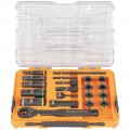 Klein Tools 65240 KNECT™ Impact Pass Through and Deep-Well Flip Socket Set, 20-Piece-