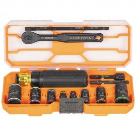 Klein Tools 65242 Flip-16 KNECT™ Ratcheting Impact Flip Socket Screwdriver Set-