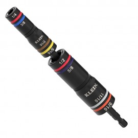 Klein Tools 652QS Quad-8 Deep-Well Heavy-Duty Impact Flip Sockets, SAE, 3-Piece-