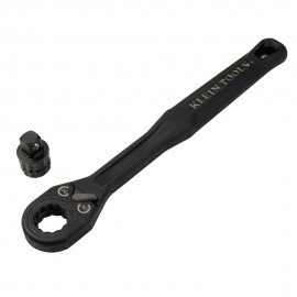 Klein Tools 65408ADP KNECT™ (M) Pass Through Ratchet and 3/8-Inch Drive Socket Adapter Set-