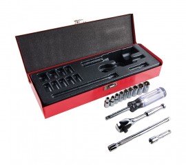 Klein Tools 65500 Socket Wrench Set, 0.25" drive, 13 pieces-