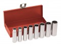 Klein Tools 65514 Deep Socket Wrench Set, 0.5" drive, 8 pieces-