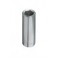 Klein Tools 65614 Deep 6-Point Socket, 0.375", 0.25" drive-