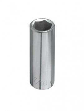 Klein Tools 65615 Deep 6-Point Socket, 0.4375", 0.25" drive-