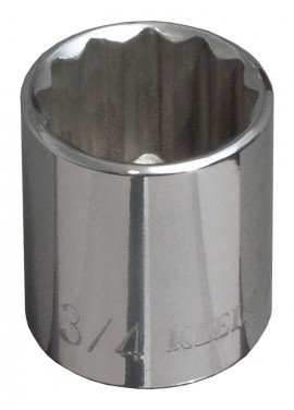 Klein Tools 65705 Standard 12-Point Socket, 0.6875", 0.375" drive-