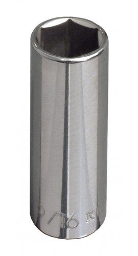 Klein Tools 65711 Deep 6-Point Socket, 0.44&quot;, 0.375&quot; drive-