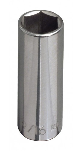 Klein Tools 65714 Deep 6-Point Socket, 0.625&quot;, 0.375&quot; drive-