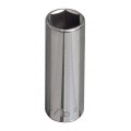 Klein Tools 65717 Deep 6-Point Socket, 0.8125&quot;, 0.375&quot; drive-