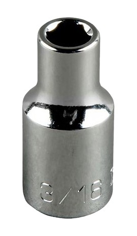 Klein Tools 65801 Standard 12-Point Socket, 0.5", 0.5" drive-