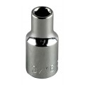 Klein Tools 65809 Standard 12-Point Socket, 1&quot;, 0.5&quot; drive-