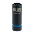 Klein Tools 66001 2-in-1 Impact Socket, 0.75 x 0.5625", 0.5" drive-