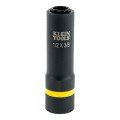 Klein Tools 66011 2-in-1 Impact Socket, 12-point, &amp;frac12; and &amp;frac38;&amp;quot;-