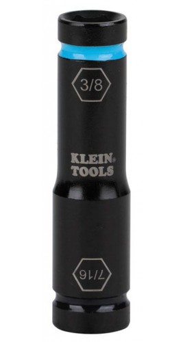 Klein Tools 66077 Flip Impact Socket, 7/16 and 3/8-Inch-