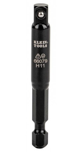 Klein Tools 66079 Flip Impact Socket Adapter, Small, 1/4 to 1/4-Inch-