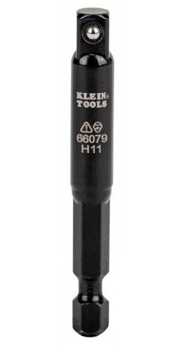 Klein Tools 66079 Flip Impact Socket Adapter, Small, 1/4 to 1/4-Inch-