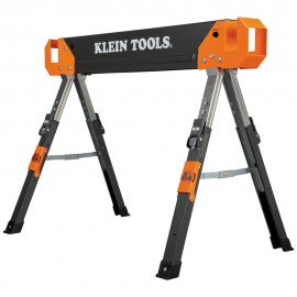 Klein Tools 66188 Adjustable-Leg Folding Saw Horse and Jobsite Table, 1-Pack-