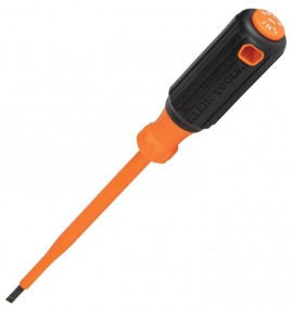 Klein Tools 6816INS Insulated Screwdriver, <sup>3</sup>&amp;frasl;<sub>16</sub>&amp;quot; cabinet tip, 6&amp;quot; round shank-