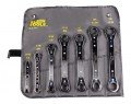Klein Tools 68222 Ratcheting Box Wrench Set with pouch, 7 pieces-