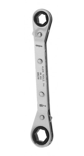 Klein Tools 68236 Reverse Ratcheting Box Wrench, 0.375 x 0.4375&quot;-