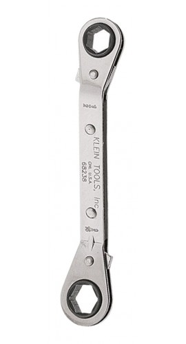 Klein Tools 68238 Reverse Ratcheting Box Wrench, 0.5 x 0.5625&quot;-