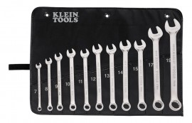 Klein Tools 68502 11-Piece Metric Combination Wrench Set-