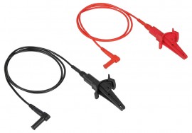 Klein Tools 69381 Heavy-Duty Alligator Clip Test Leads, 3-Foot-