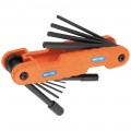 Klein Tools 70550M Pro Folding Hex Key Set, 10-Key, Metric Sizes-