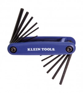 Klein Tools 70573 Grip-It 12-Key Hex Set, SAE/metric-