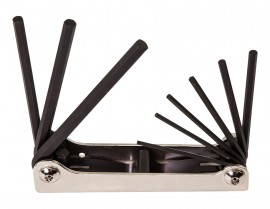Klein Tools 70591 Nine-Key Folding Hex Key Set-