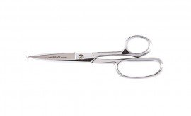 Klein Tools 718LRBP Heavy-Duty Shears with large ring, ball tips, 9.125"-