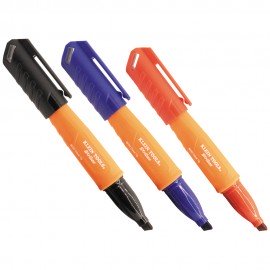Klein Tools 861923 Skribes™ Chisel Tip Permanent Markers, Multi-Color, 3-Piece-