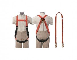 Klein Tools 87150 Tradesmen&#039;s Fall-Arrest Harness Set, universal size-