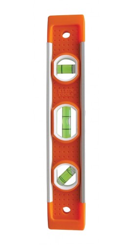 Klein Tools 935 Torpedo Level, 3 vials, 9"-
