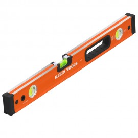 Klein Tools 93524 Box Beam Level, 3 Vial, 24-Inch-