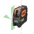 Klein Tools 93LCLG Self-Leveling Green Cross-Line Laser Level with red plumb spot-