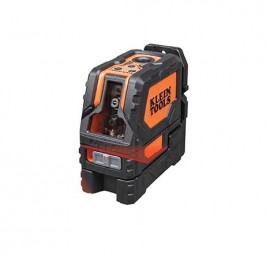 Klein Tools 93LCLS Self-Leveling Cross-Line Laser Level with plumb spot, 65' measuring distance-