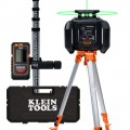 Klein Tools 93RLS Green Rotary Laser Level, Self-Leveling with Plumb Spot and Tripod-