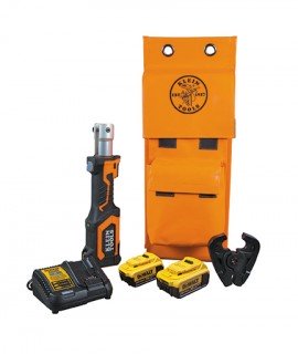 Klein Tools BAT207T24H Battery-Operated Crimper, D3 groove, 4 Ah battery-