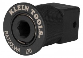 Klein Tools BAT20LWA Adapter for 90-degree impact wrench, 7/16&amp;quot;-