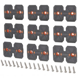 Klein Tools BCRP05 Hard Tool Module Flaps, Rail System, 9-Pack-