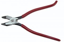Klein Tools D201-7CSTA Ironworker&#039;s Pliers with aggressive knurl, 9&amp;quot;-