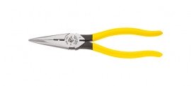 Klein Tools D203-8N Long Nose Side Cutting Pliers, stripping, 8"-