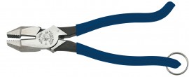 Klein Tools D213-9STT Ironworker's Square Nose Pliers with tether ring-